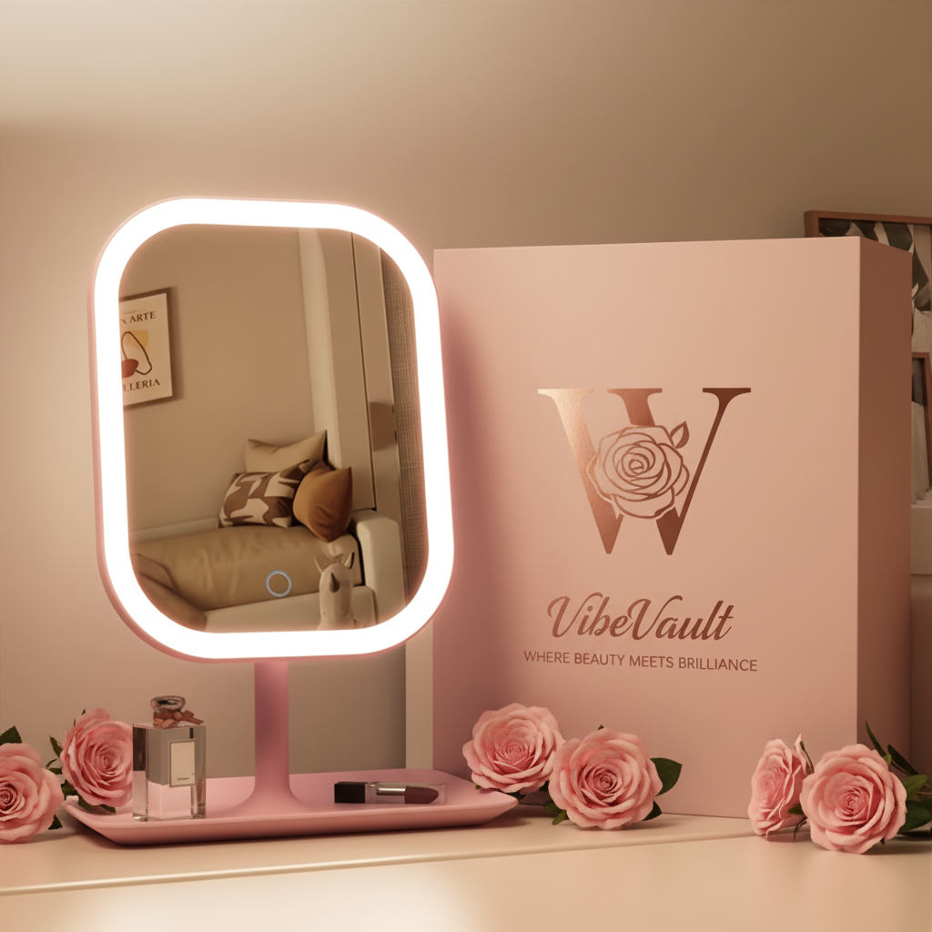 VibeVault Flawless Finish Mirror (LED Makeup Mirror)