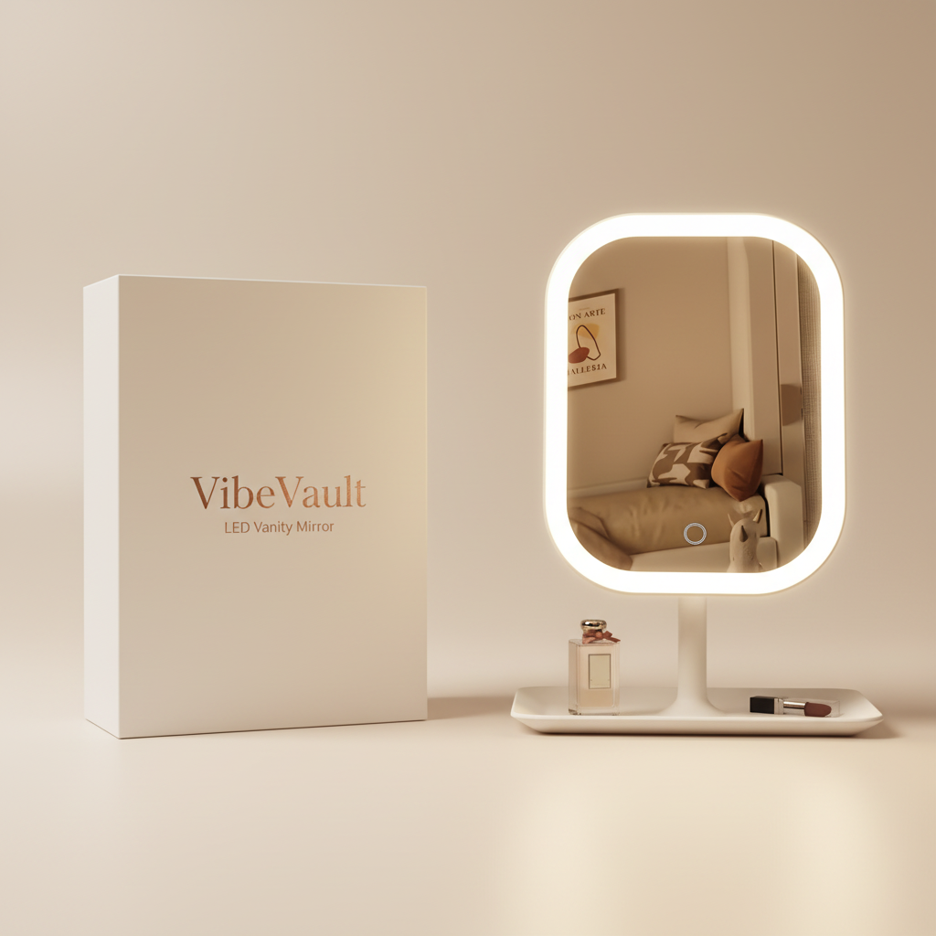 VibeVault Flawless Finish Mirror (LED Makeup Mirror)
