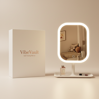 VibeVault Flawless Finish Mirror (LED Makeup Mirror)